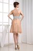 Hawaiian V-neck Short Sleeve Zip up Knee Length Party Dresses