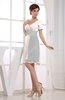 Hawaiian V-neck Short Sleeve Zip up Knee Length Party Dresses