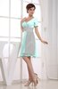 Hawaiian V-neck Short Sleeve Zip up Knee Length Party Dresses