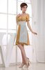Hawaiian V-neck Short Sleeve Zip up Knee Length Party Dresses