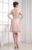 Hawaiian V-neck Short Sleeve Zip up Knee Length Party Dresses