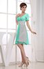 Hawaiian V-neck Short Sleeve Zip up Knee Length Party Dresses