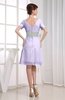 Hawaiian V-neck Short Sleeve Zip up Knee Length Party Dresses