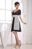 Hawaiian V-neck Short Sleeve Zip up Knee Length Party Dresses
