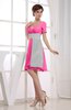 Hawaiian V-neck Short Sleeve Zip up Knee Length Party Dresses