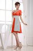 Hawaiian V-neck Short Sleeve Zip up Knee Length Party Dresses