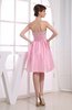 Casual Sleeveless Taffeta Knee Length Sequin Homecoming Dresses
