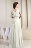 Casual V-neck Sleeveless Chiffon Pleated Bridesmaid Dresses