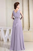 Casual V-neck Sleeveless Chiffon Pleated Bridesmaid Dresses