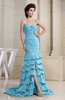 Romantic Zip up Chiffon Chapel Train Rhinestone Prom Dresses