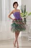 Cute A-line Sleeveless Satin Tiered Graduation Dresses