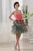 Cute A-line Sleeveless Satin Tiered Graduation Dresses