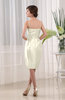 Plain Sheath Sleeveless Zip up Knee Length Ruching Mother of the Bride Dresses