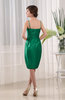 Plain Sheath Sleeveless Zip up Knee Length Ruching Mother of the Bride Dresses