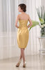 Plain Sheath Sleeveless Zip up Knee Length Ruching Mother of the Bride Dresses