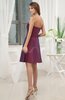 Elegant A-line Sweetheart Taffeta Short Ruching Wedding Guest Dresses
