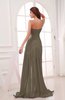 Romantic Asymmetric Neckline Chiffon Hi-Lo Ruching Wedding Guest Dresses
