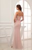 Plain Sheath Strapless Zip up Chiffon Floor Length Mother of the Bride Dresses