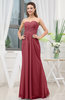 Simple Sweetheart Sleeveless Zipper Floor Length Ruching Bridesmaid Dresses