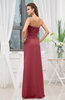 Simple Sweetheart Sleeveless Zipper Floor Length Ruching Bridesmaid Dresses