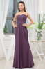 Simple Sweetheart Sleeveless Zipper Floor Length Ruching Bridesmaid Dresses