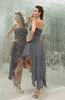 Plain Sleeveless Zipper Chiffon Ankle Length Ruching Wedding Guest Dresses