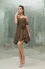 Plain A-line Sweetheart Zipper Mini Ruffles Bridesmaid Dresses