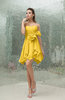 Plain A-line Sweetheart Zipper Mini Ruffles Bridesmaid Dresses