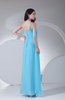 Modest Column Sleeveless Zipper Ankle Length Beading Evening Dresses
