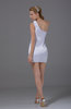 Sexy Column Sleeveless Backless Silk Like Satin Mini Bridesmaid Dresses