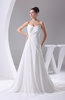 Elegant Hall A-line Sweetheart Sleeveless Chiffon Bridal Gowns