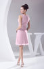 Modest A-line Bateau Sleeveless Chiffon Party Dresses