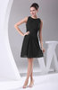 Modest A-line Bateau Sleeveless Chiffon Party Dresses