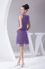 Modest A-line Bateau Sleeveless Chiffon Party Dresses