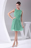 Modest A-line Bateau Sleeveless Chiffon Party Dresses