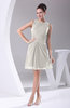 Modest A-line Bateau Sleeveless Chiffon Party Dresses