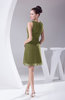 Modest A-line Bateau Sleeveless Chiffon Party Dresses