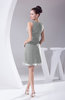 Modest A-line Bateau Sleeveless Chiffon Party Dresses