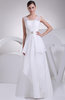 Modest Beach Thick Straps Backless Floor Length Ruching Bridal Gowns