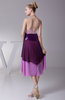 Informal A-line Backless Tea Length Sequin Graduation Dresses