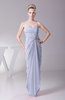 Modest Sheath Sleeveless Backless Floor Length Ruching Prom Dresses