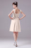 Elegant A-line Thick Straps Chiffon Knee Length Party Dresses