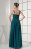 Modest Spaghetti Sleeveless Chiffon Floor Length Evening Dresses