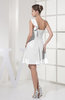 Casual A-line Sleeveless Zipper Chiffon Knee Length Bridesmaid Dresses