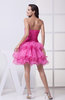 Modern A-line Sweetheart Zip up Organza Party Dresses