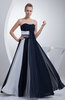 Elegant A-line Strapless Sleeveless Zipper Rhinestone Graduation Dresses