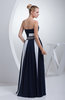 Elegant A-line Strapless Sleeveless Zipper Rhinestone Graduation Dresses