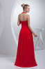 Simple A-line Halter Sleeveless Chiffon Party Dresses