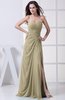 Modest A-line Sweetheart Chiffon Floor Length Bridesmaid Dresses
