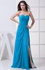 Modest A-line Sweetheart Chiffon Floor Length Bridesmaid Dresses